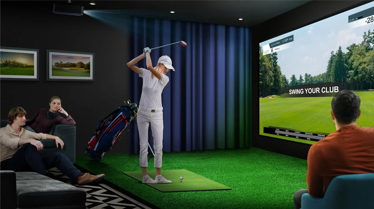What Technology Components do I need to build my own Golf Simulator? Masters Voice Audio Visual