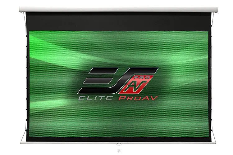 Elite Screens Manual Tab-Tension pull-down projector screen Masters Voice Audio Visual