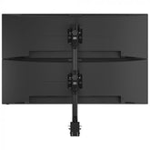 Atdec AWMS-2-BT75 Post mounted heavy duty dual vertical monitor mount - Black