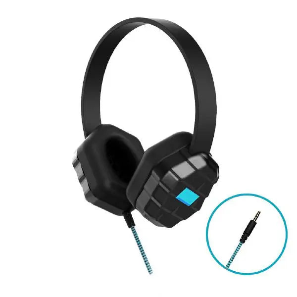 Gumdrop DropTech B1 Kids Rugged Headphones - Compatible with all devices with a 3.5mm headphone jack (Bulk packaged in Poly bag - No Retail packaging) - Masters Voice Audio Visual